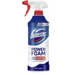 DOMESTOS POWER FOAM PIANKA DO CZYSZCZENI TOALETY I ŁAZIENKI 435ML NIEBIESKA